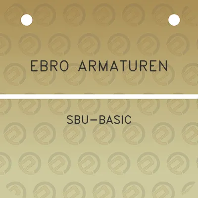 ebro-armaturen-sbu-basic