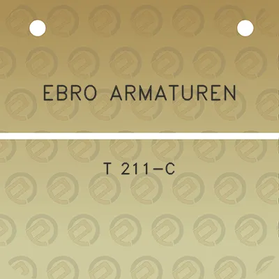 ebro-armaturen-t-211-c