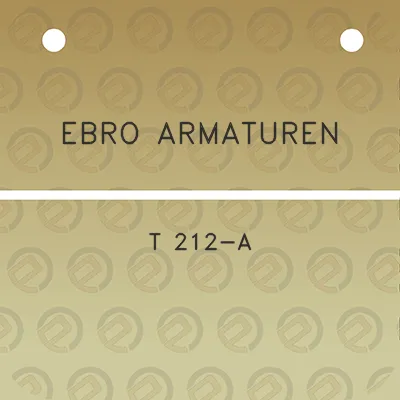 ebro-armaturen-t-212-a