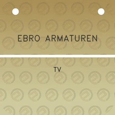 ebro-armaturen-tv