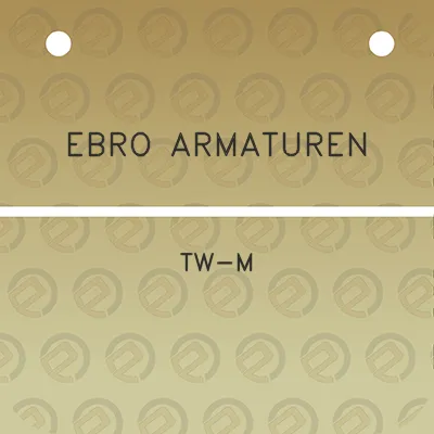 ebro-armaturen-tw-m