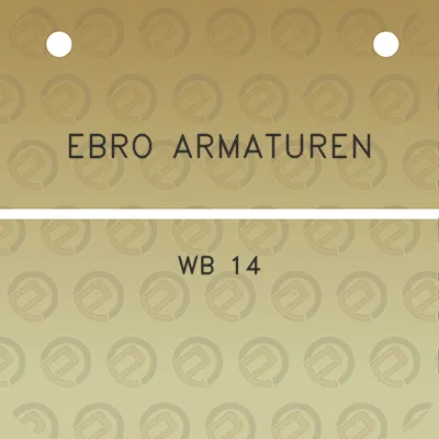 ebro-armaturen-wb-14