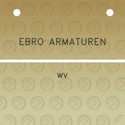 ebro-armaturen-wv