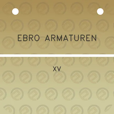 ebro-armaturen-xv