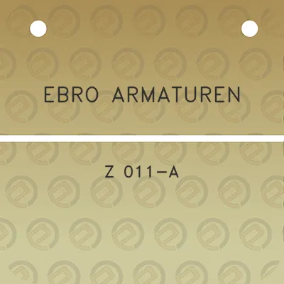 ebro-armaturen-z-011-a