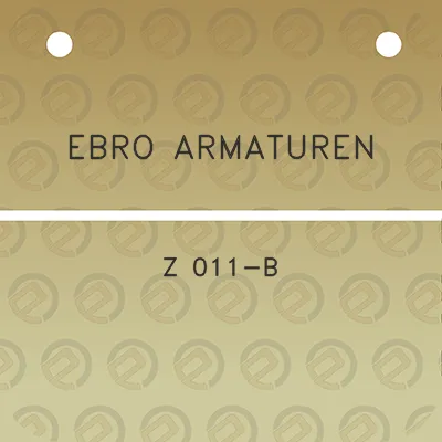 ebro-armaturen-z-011-b