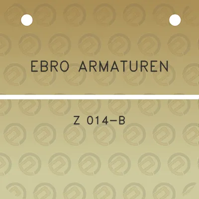 ebro-armaturen-z-014-b