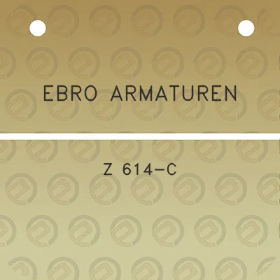 ebro-armaturen-z-614-c