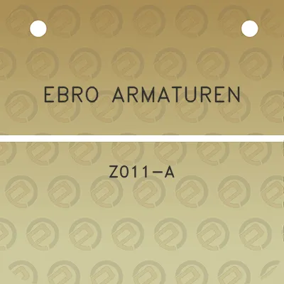 ebro-armaturen-z011-a