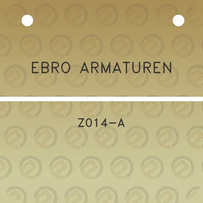 ebro-armaturen-z014-a