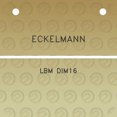 eckelmann-lbm-dim16