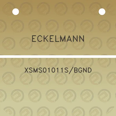 eckelmann-xsms01011sbgnd