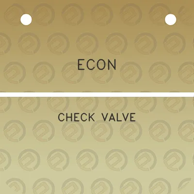 econ-check-valve