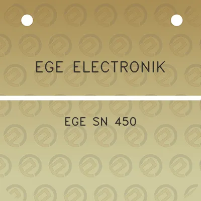 ege-electronik-ege-sn-450