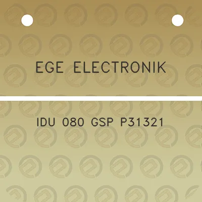 ege-electronik-idu-080-gsp-p31321