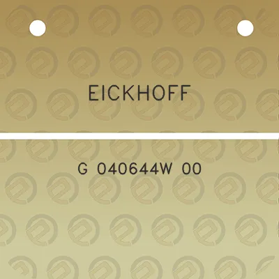 eickhoff-g-040644w-00