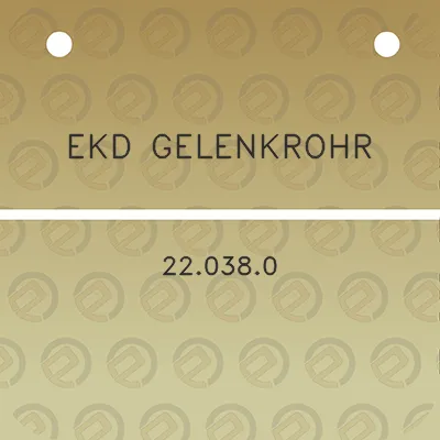 ekd-gelenkrohr-220380