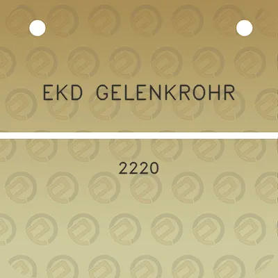 ekd-gelenkrohr-2220