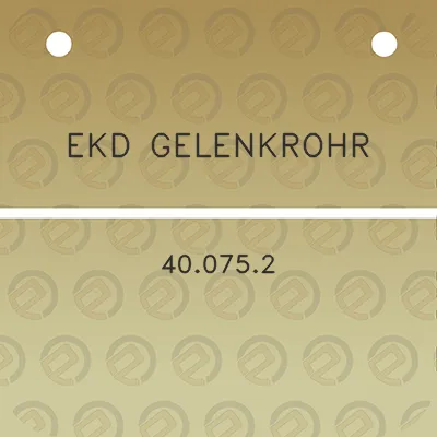 ekd-gelenkrohr-400752