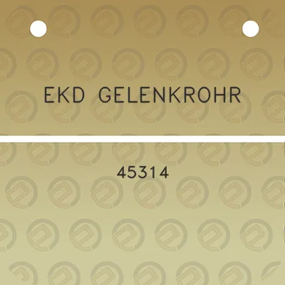 ekd-gelenkrohr-45314