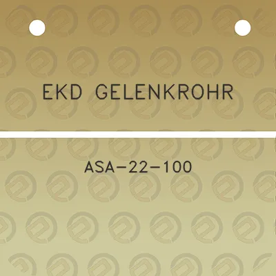 ekd-gelenkrohr-asa-22-100