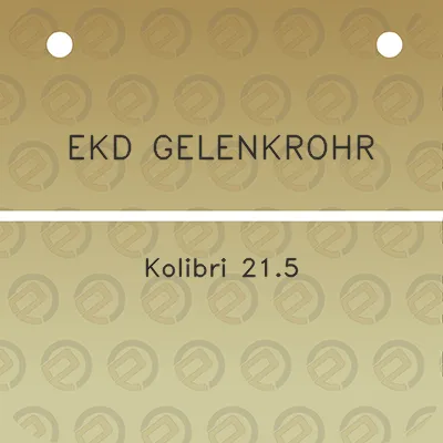 ekd-gelenkrohr-kolibri-215