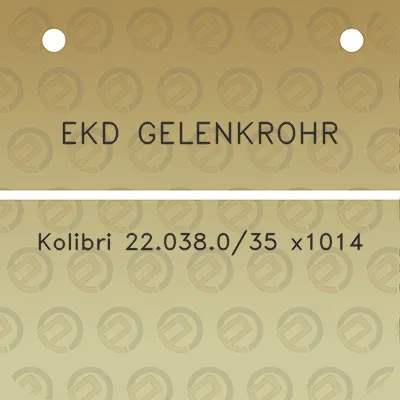 ekd-gelenkrohr-kolibri-22038035-x1014