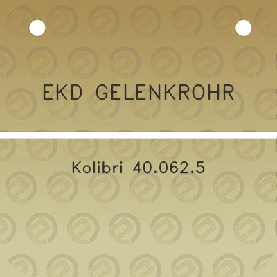 ekd-gelenkrohr-kolibri-400625