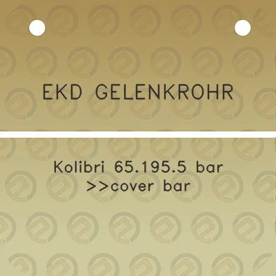 ekd-gelenkrohr-kolibri-651955-bar-cover-bar