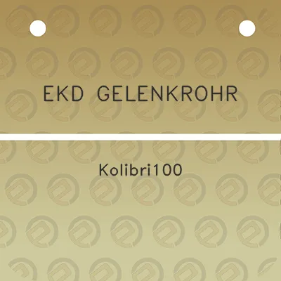 ekd-gelenkrohr-kolibri100