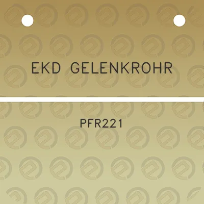 ekd-gelenkrohr-pfr221