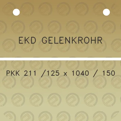 ekd-gelenkrohr-pkk-211-125-x-1040-150