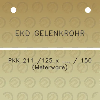 ekd-gelenkrohr-pkk-211-125-x-150-meterware