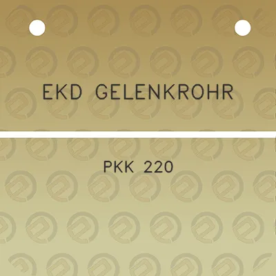 ekd-gelenkrohr-pkk-220