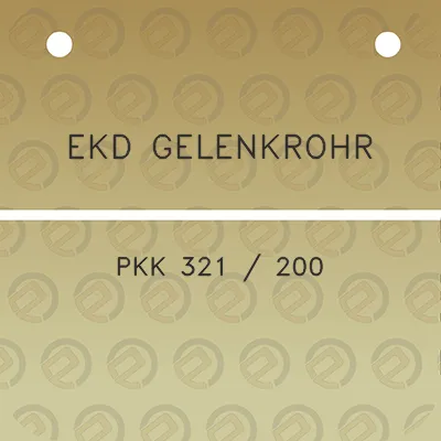 ekd-gelenkrohr-pkk-321-200