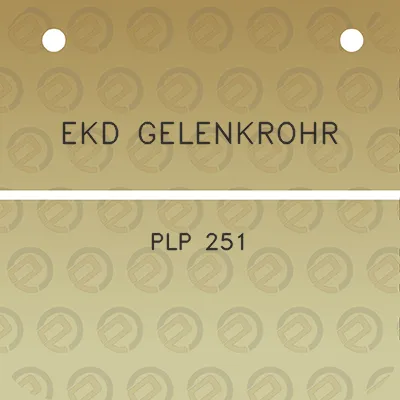 ekd-gelenkrohr-plp-251