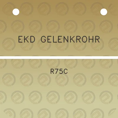 ekd-gelenkrohr-r75c