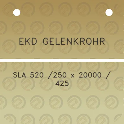 ekd-gelenkrohr-sla-520-250-x-20000-425