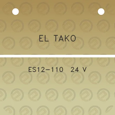 el-tako-es12-110-24-v