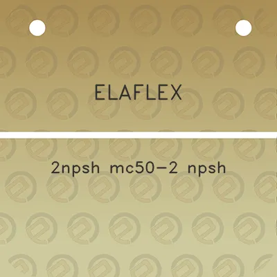 elaflex-2npsh-mc50-2-npsh