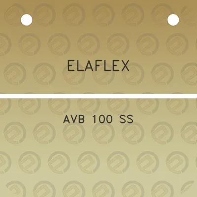 elaflex-avb-100-ss