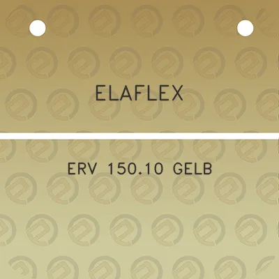 elaflex-erv-15010-gelb