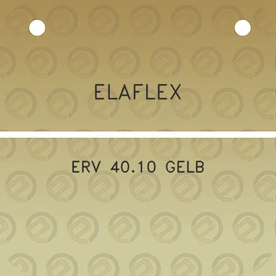 elaflex-erv-4010-gelb