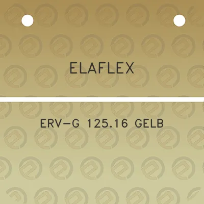 elaflex-erv-g-12516-gelb