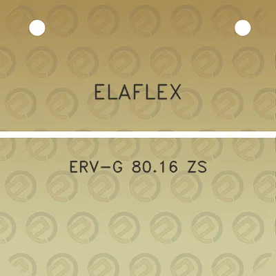 elaflex-erv-g-8016-zs