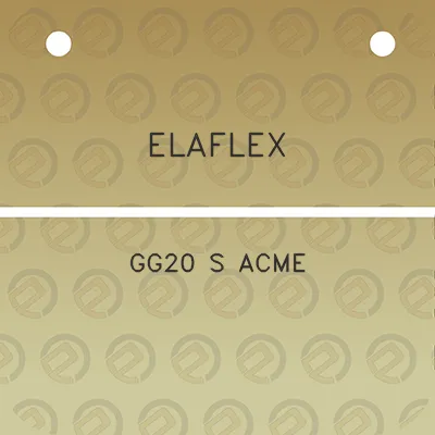 elaflex-gg20-s-acme