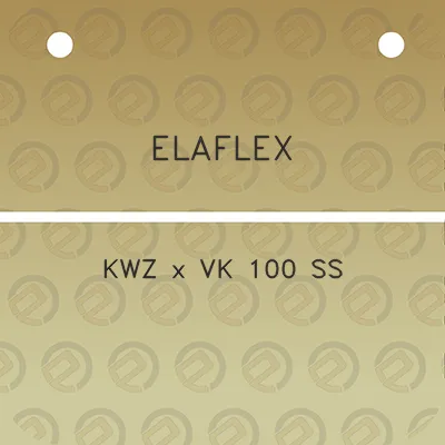 elaflex-kwz-x-vk-100-ss