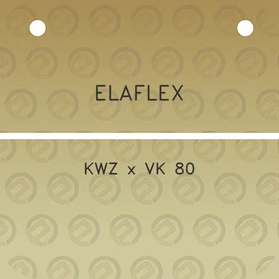 elaflex-kwz-x-vk-80