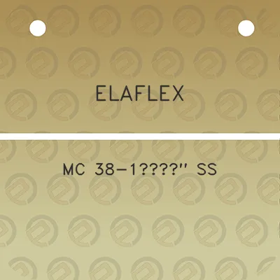 elaflex-mc-38-1a12-ss