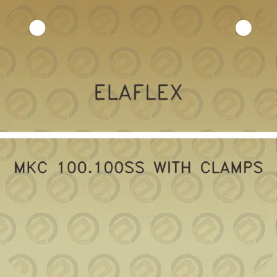 elaflex-mkc-100100ss-with-clamps